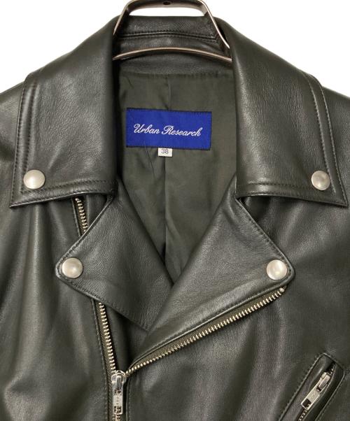 URBAN RESEARCH（アーバンリサーチ）URBAN RESEARCH (アーバンリサーチ) ラムレザーダブルライダースジャケット グレー サイズ:38の古着・服飾アイテム
