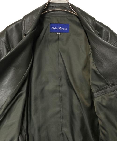 URBAN RESEARCH（アーバンリサーチ）URBAN RESEARCH (アーバンリサーチ) ラムレザーダブルライダースジャケット グレー サイズ:38の古着・服飾アイテム