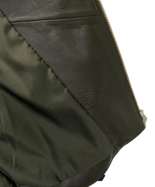 URBAN RESEARCH（アーバンリサーチ）URBAN RESEARCH (アーバンリサーチ) ラムレザーダブルライダースジャケット グレー サイズ:38の古着・服飾アイテム