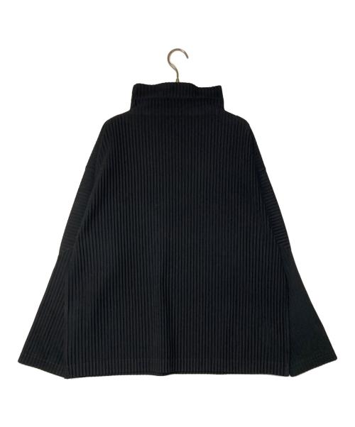 HOMME PLISSE ISSEY MIYAKE（オム プリッセ イッセイ ミヤケ）HOMME PLISSE ISSEY MIYAKE (オム プリッセ イッセイ ミヤケ) プリーツハイネックカットソー ブラック サイズ:3の古着・服飾アイテム