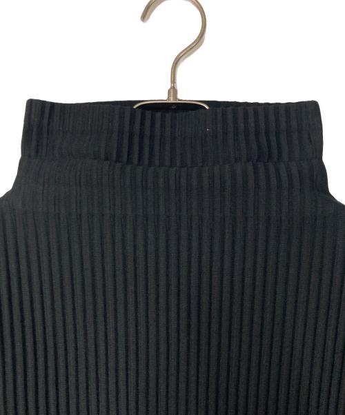HOMME PLISSE ISSEY MIYAKE（オム プリッセ イッセイ ミヤケ）HOMME PLISSE ISSEY MIYAKE (オム プリッセ イッセイ ミヤケ) プリーツハイネックカットソー ブラック サイズ:3の古着・服飾アイテム