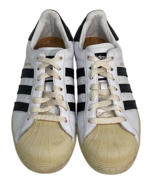 adidas（アディダス）adidas (アディダス) SUPERSTAR LASER FRO CLUB FOOTWEAR WHITE ホワイト×ブラック サイズ:US8/UK7.5/FR41.5/JP260/CHN255の古着・服飾アイテム