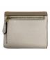 COACH (コーチ) ウィン スモール ウォレット カラーブロック ベージュ：4000円