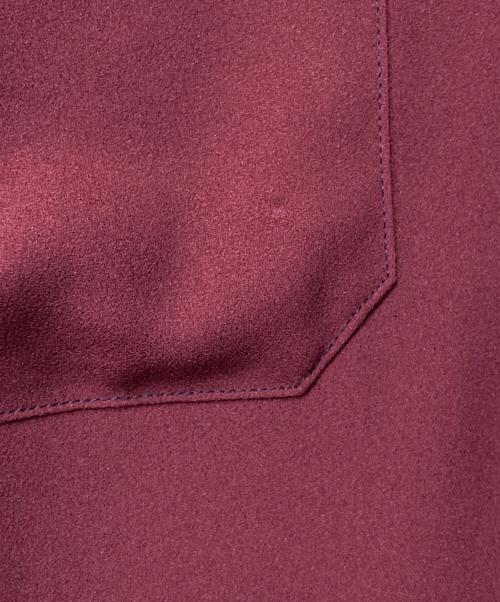 PS Paul Smith（PS ポールスミス）PS Paul Smith (PS ポールスミス) ベルト付シャツワンピース ボルドー サイズ:40の古着・服飾アイテム