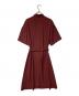 PS Paul Smith (PS ポールスミス) ベルト付シャツワンピース ボルドー サイズ:40：7000円