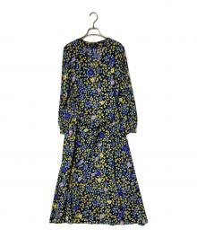 PS Paul Smith（ＰＳポールスミス）の古着「花柄ワンピース」｜ネイビー×イエロー