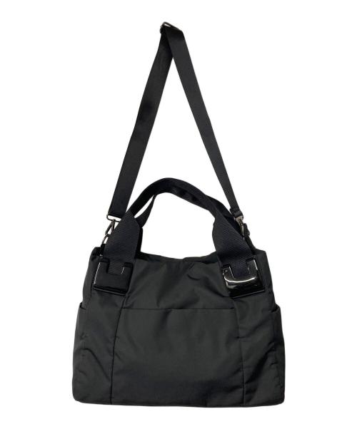 ear PAPILLONNER（イアパピヨネ）ear PAPILLONNER (イアパピヨネ) ショルダー付き樹脂パーツトートバッグ ブラックの古着・服飾アイテム