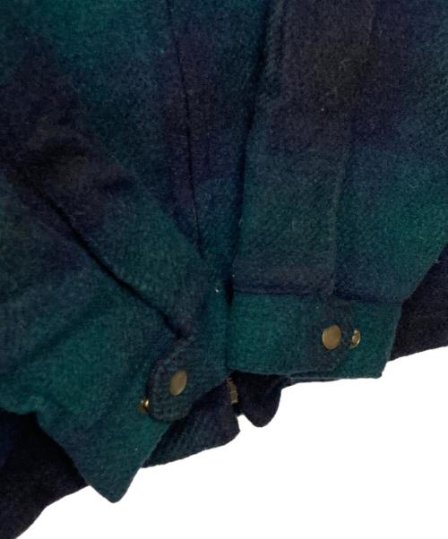 Golden Bear（ゴールデンベア）Golden Bear (ゴールデンベア) ウールジップジャケット USA製 ダークグリーン×ブラック サイズ:Mの古着・服飾アイテム