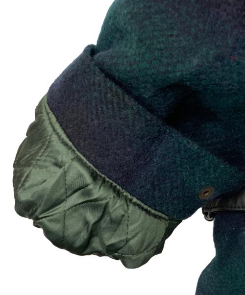 Golden Bear（ゴールデンベア）Golden Bear (ゴールデンベア) ウールジップジャケット USA製 ダークグリーン×ブラック サイズ:Mの古着・服飾アイテム