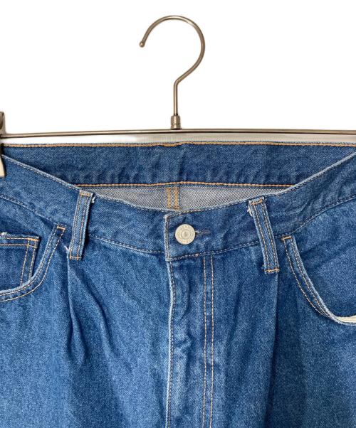 BEAMS（ビームス）BEAMS (ビームス) ワイド テーパード デニム インディゴ サイズ:Lの古着・服飾アイテム