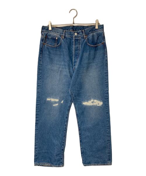 BEAMS（ビームス）BEAMS (ビームス) ダメージ加工デニムパンツ インディゴ サイズ:Ｍの古着・服飾アイテム