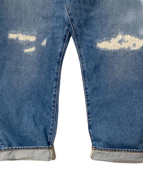 BEAMS（ビームス）BEAMS (ビームス) ダメージ加工デニムパンツ インディゴ サイズ:Ｍの古着・服飾アイテム