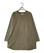 H.R.MARKETハリウッドランチマーケッド）の古着「ピグメントダイド ベースボールTシャツ」｜カーキ
