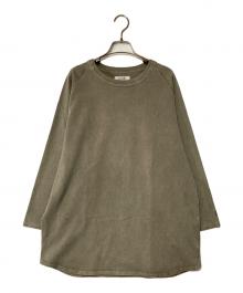 H.R.MARKET（ハリウッドランチマーケッド）の古着「ピグメントダイド ベースボールTシャツ」｜カーキ