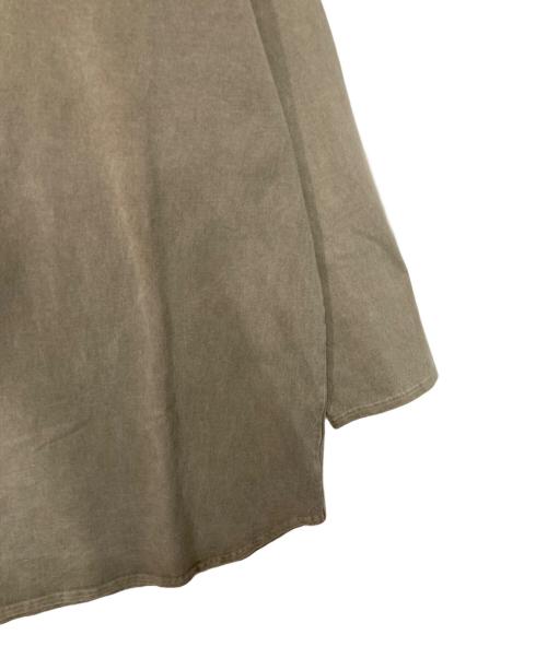 H.R.MARKET（ハリウッドランチマーケッド）H.R.MARKET (ハリウッドランチマーケッド) ピグメントダイド ベースボールTシャツ カーキ サイズ:SIZE 3の古着・服飾アイテム