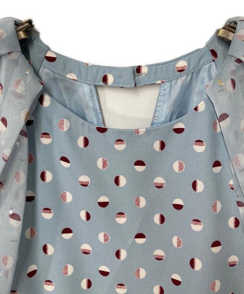 COEL（コエル）COEL (コエル) ベルト付ドットプリントワンピース スカイブルー サイズ:36の古着・服飾アイテム