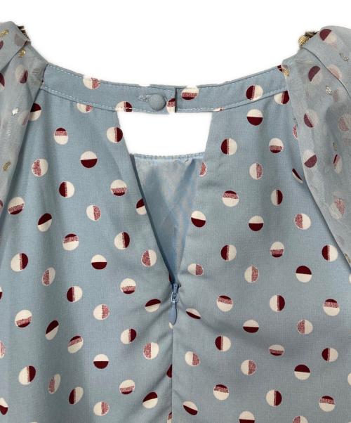 COEL（コエル）COEL (コエル) ベルト付ドットプリントワンピース スカイブルー サイズ:36の古着・服飾アイテム