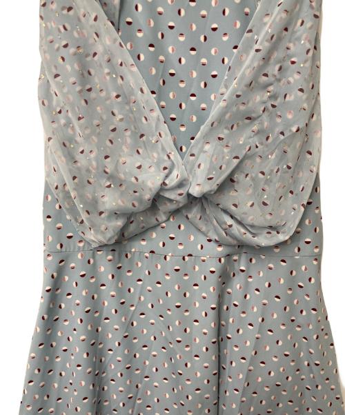 COEL（コエル）COEL (コエル) ベルト付ドットプリントワンピース スカイブルー サイズ:36の古着・服飾アイテム