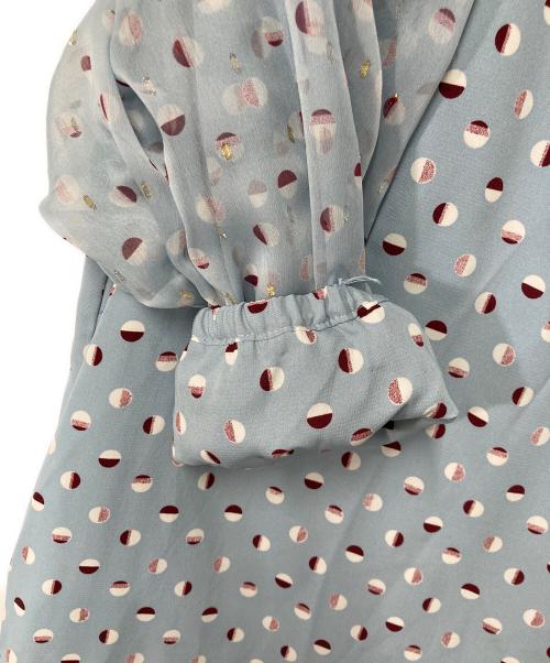 COEL（コエル）COEL (コエル) ベルト付ドットプリントワンピース スカイブルー サイズ:36の古着・服飾アイテム