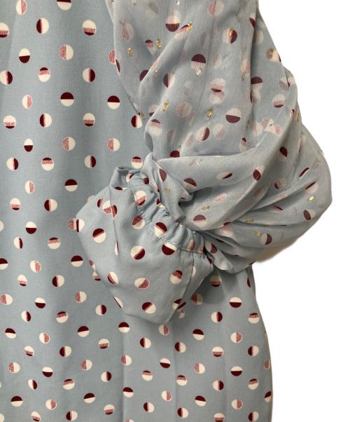 COEL（コエル）COEL (コエル) ベルト付ドットプリントワンピース スカイブルー サイズ:36の古着・服飾アイテム