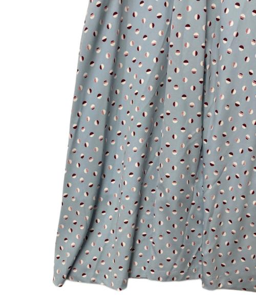 COEL（コエル）COEL (コエル) ベルト付ドットプリントワンピース スカイブルー サイズ:36の古着・服飾アイテム