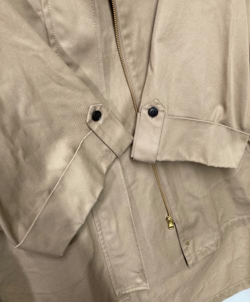 DRESSTERIOR（ドレステリア）DRESSTERIOR (ドレステリア) Aラインフーデットブルゾン ベージュ サイズ:38の古着・服飾アイテム