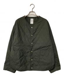 ORCIVAL（オーシバル）の古着「タイプライター ダイヤキルト カラーレスジャケット」｜グレー