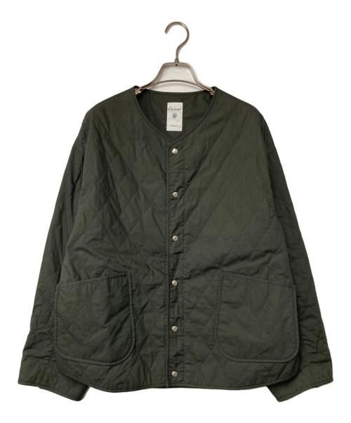 ORCIVAL（オーシバル）ORCIVAL (オーシバル) タイプライター ダイヤキルト カラーレスジャケット グレー サイズ:2の古着・服飾アイテム