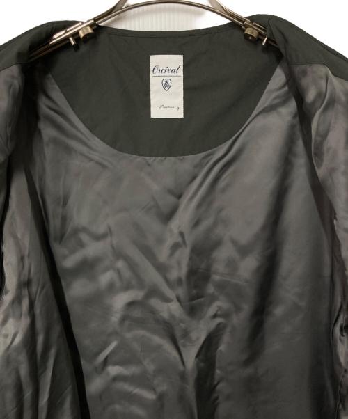 ORCIVAL（オーシバル）ORCIVAL (オーシバル) タイプライター ダイヤキルト カラーレスジャケット グレー サイズ:2の古着・服飾アイテム