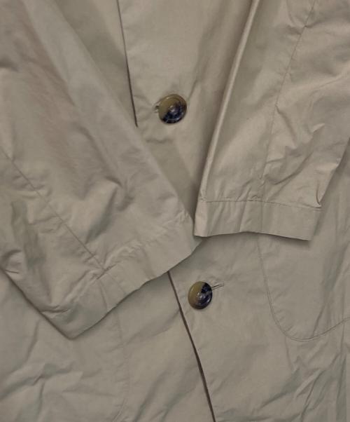LE GLAZIK（ル グラジック）LE GLAZIK (ル グラジック) コットンナイロン ノーカラーコート ベージュ サイズ:36の古着・服飾アイテム