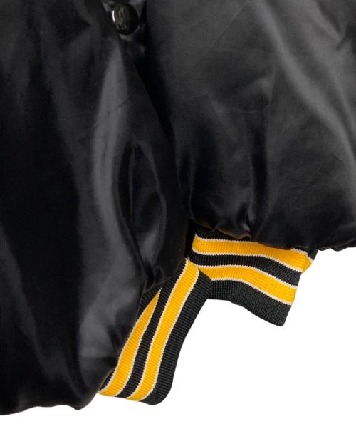 KING LOUIE（キングルイ）KING LOUIE (キングルイ) PENNZOIL スタジャン USA製 ブラック×イエロー サイズ:Lの古着・服飾アイテム
