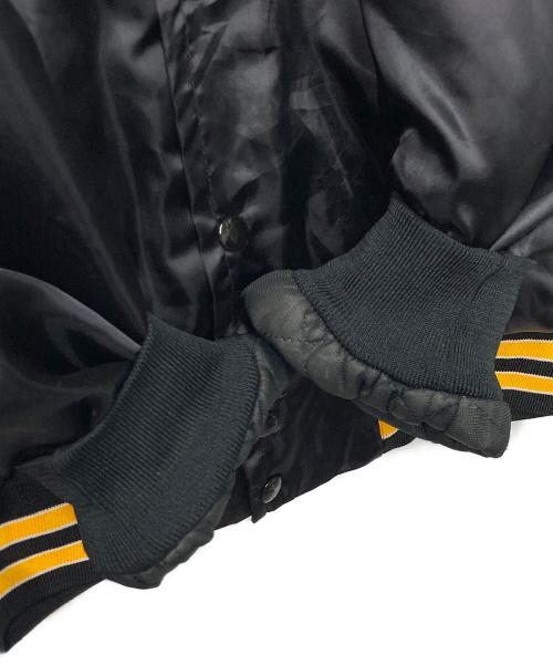 KING LOUIE（キングルイ）KING LOUIE (キングルイ) PENNZOIL スタジャン USA製 ブラック×イエロー サイズ:Lの古着・服飾アイテム