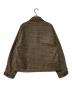B:MING by BEAMS (ビーミングバイビームス) チェック ジップ ブルゾン ブラウン×ブラック サイズ:S：5000円