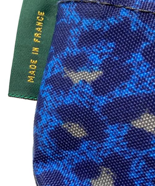 Herve Chapelier（エルベシャプリエ）Herve Chapelier (エルベシャプリエ) 1927F レオパード ナイロン舟型ショルダーバッグXS ヒョウ柄 ブルー×ネイビーの古着・服飾アイテム