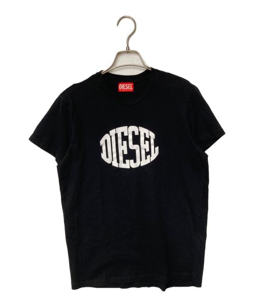 DIESEL（ディーゼル）DIESEL (ディーゼル) プリントカットソー ブラック サイズ:16の古着・服飾アイテム