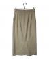 Noble (ノーブル) ナローAラインサテンスカート ベージュ サイズ:36：5000円