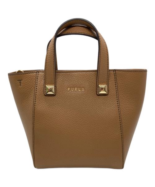 FURLA（フルラ）FURLA (フルラ) Afrodite Tote Mini ブラウンの古着・服飾アイテム