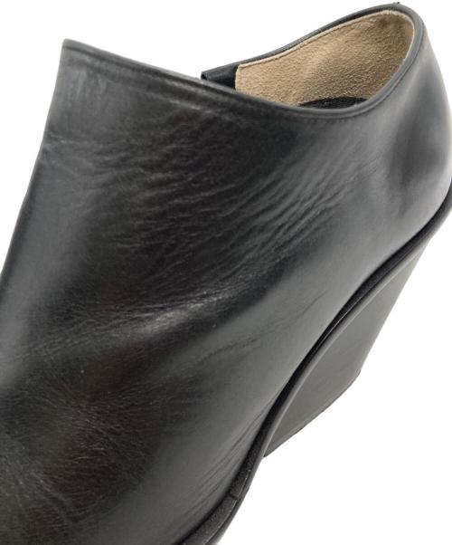 UNTISHOLD（アンチショルド）UNTISHOLD (アンチショルド) NATY-2 スクエアトゥレザーブーツ ブラック サイズ:37の古着・服飾アイテム