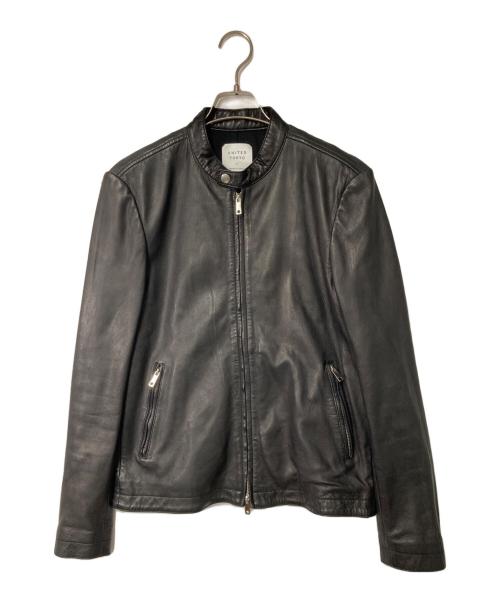 UNITED TOKYO（ユナイテッドトーキョー）UNITED TOKYO (ユナイテッドトーキョー) ラムレザーシングルライダースジャケット ブラック サイズ:1の古着・服飾アイテム
