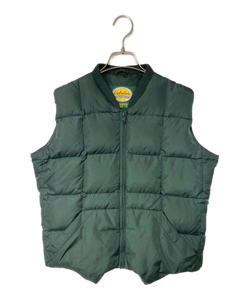 Cabelas（カベラス）Cabelas (カベラス) ダウンベスト グリーン サイズ:Sの古着・服飾アイテム