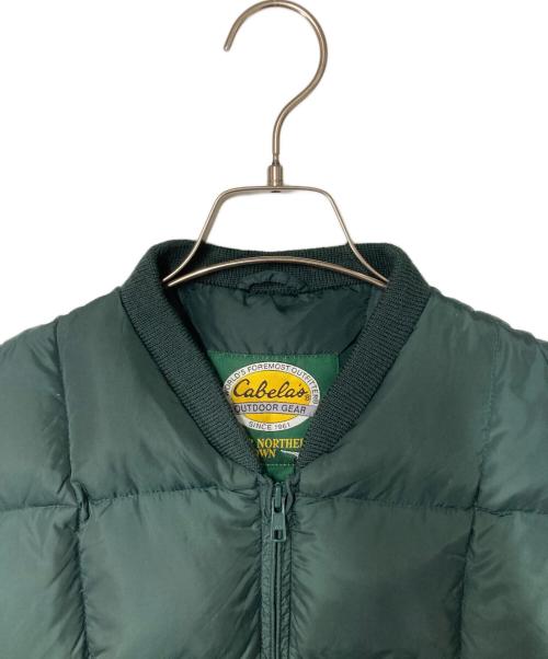 Cabelas（カベラス）Cabelas (カベラス) ダウンベスト グリーン サイズ:Sの古着・服飾アイテム