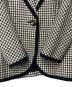 中古・古着 Christian Dior (クリスチャン ディオール) 千鳥柄テーラードジャケット ホワイト×ブラック サイズ:L：8000円