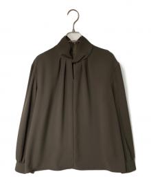 theory luxe（セオリーリュクス）の古着「MARVINE SANDY ブラウス」｜ブラウン