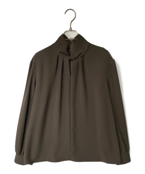 theory luxe（セオリーリュクス）theory luxe (セオリーリュクス) MARVINE SANDY ブラウス ブラウン サイズ:38の古着・服飾アイテム