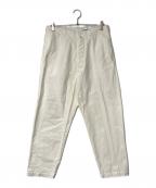 YAECAヤエカ）の古着「CHINO CLOTH PANTS WIDE TAPERED」｜アイボリー