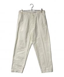 YAECA（ヤエカ）の古着「CHINO CLOTH PANTS WIDE TAPERED」｜アイボリー