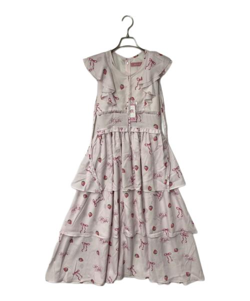 ReAmour（リアムール）ReAmour (リアムール) ストロベリーロングワンピ ピンク サイズ:Free 未使用品の古着・服飾アイテム