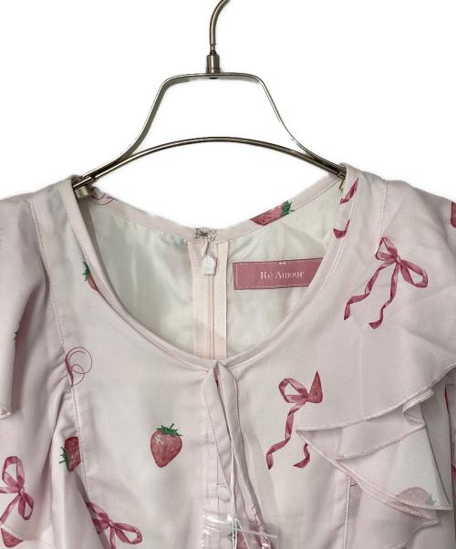 ReAmour（リアムール）ReAmour (リアムール) ストロベリーロングワンピ ピンク サイズ:Free 未使用品の古着・服飾アイテム