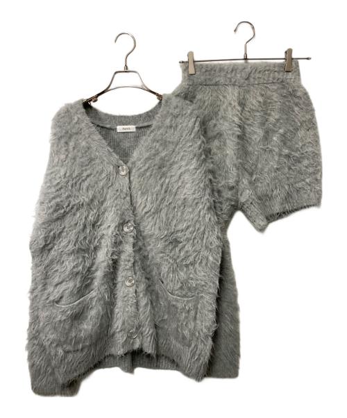 darich（ダーリッチ）Darich (ダーリッチ) ヘアリーニットセットアップ グレー サイズ:Freeの古着・服飾アイテム
