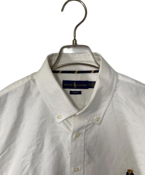 RALPH LAUREN（ラルフローレン）RALPH LAUREN (ラルフローレン) ポロベア刺繍BDシャツ ホワイト サイズ:XL 未使用品の古着・服飾アイテム